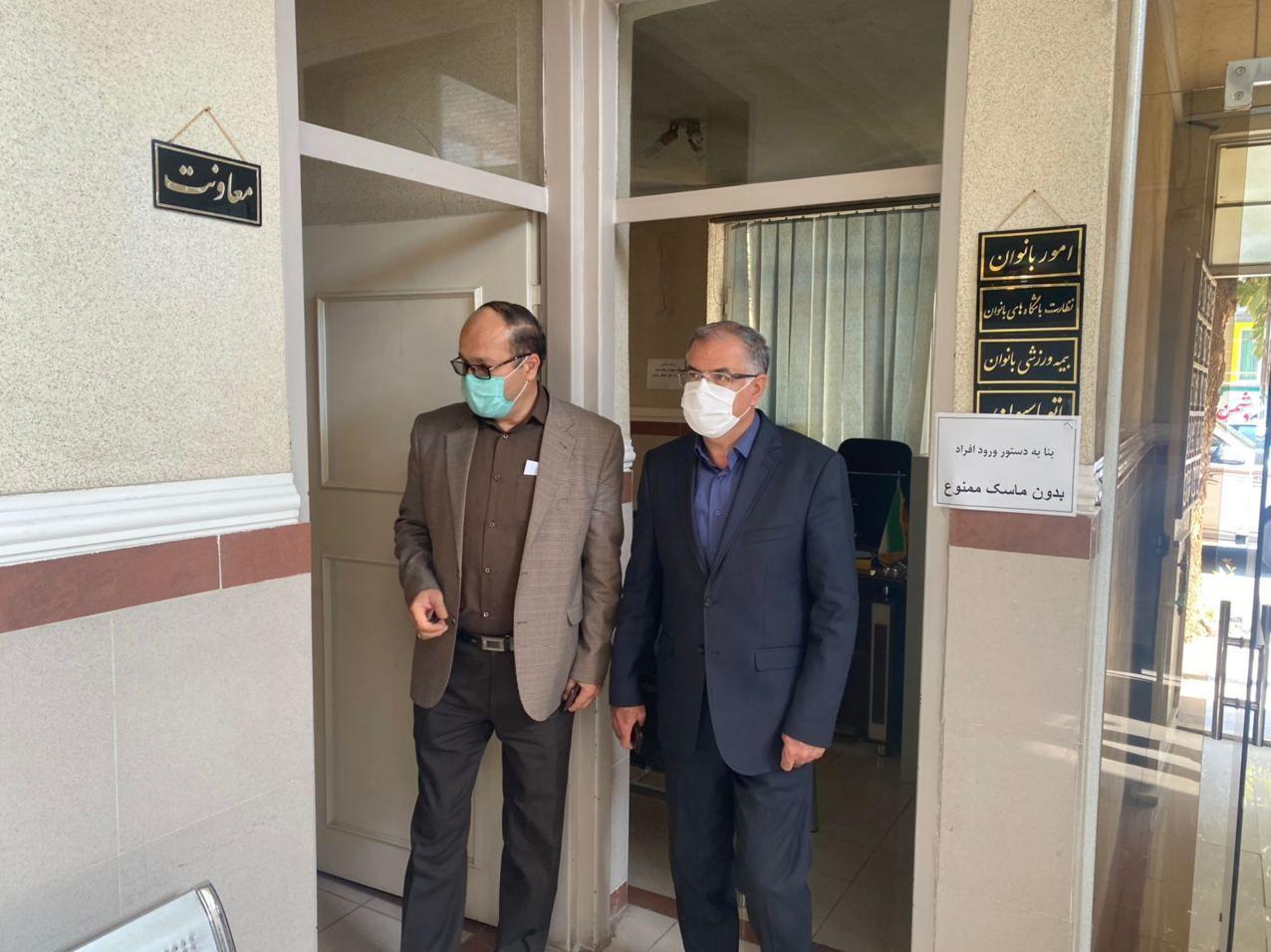بازدید فرماندار شهرستان خوی از ادارات ورزش و جوانان، آب و فاضلاب و توزیع برق