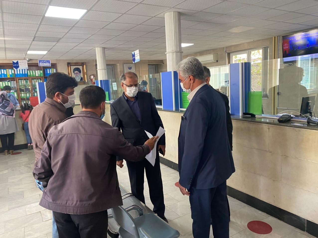 بازدید فرماندار شهرستان خوی از ادارات ورزش و جوانان، آب و فاضلاب و توزیع برق