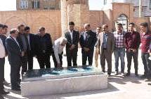 بازدید معاون امور مجلس وزارت میراث فرهنگی، گردشگری وصنایع دستی از آرامگاه شمس تبری