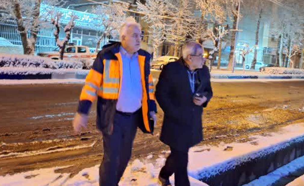 بازدید میدانی فرماندار از مناطق شهری و‌ جاده های مواصلاتی شهرستان خوی