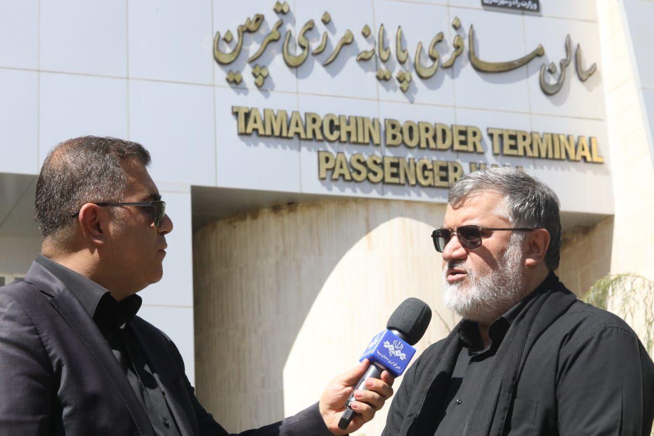 شمار خروج زائران اربعین از مرز تمرچین از 50 هزار نفر فراتر رفت