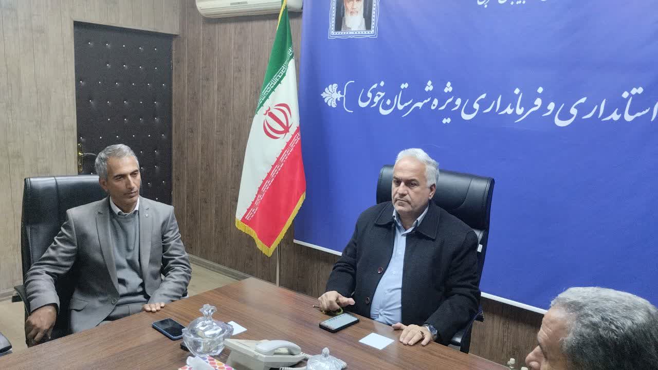 دیدار اعضای هیئت نظارت بر انتخابات شوراهای اسلامی خوی با فرماندار ویژه
