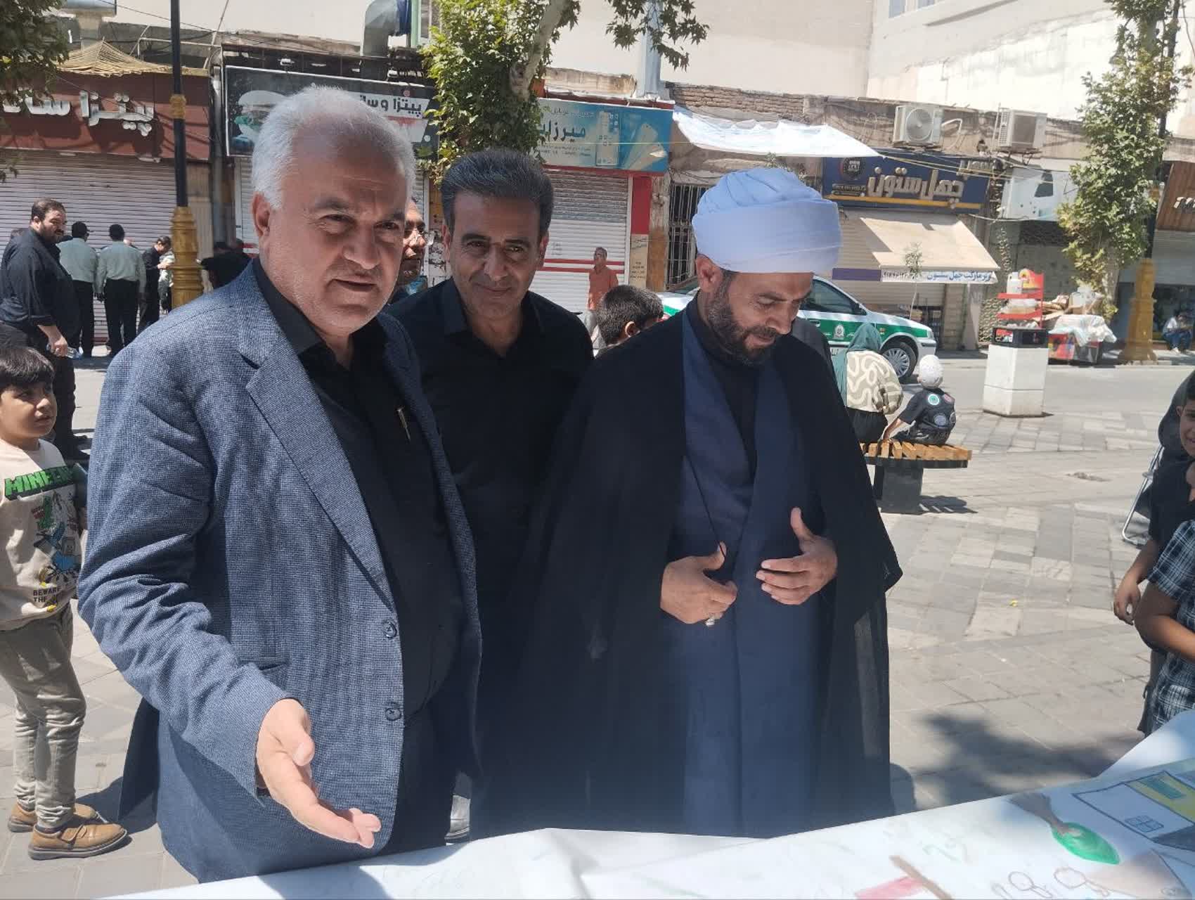 اربعین و آب در قاب نقاشی کودکان خوی