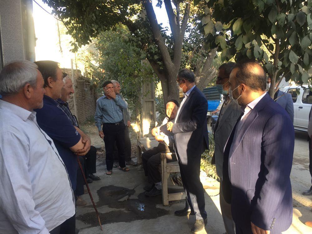 دیدار فرماندار شهرستان خوی با اهالی روستای وار