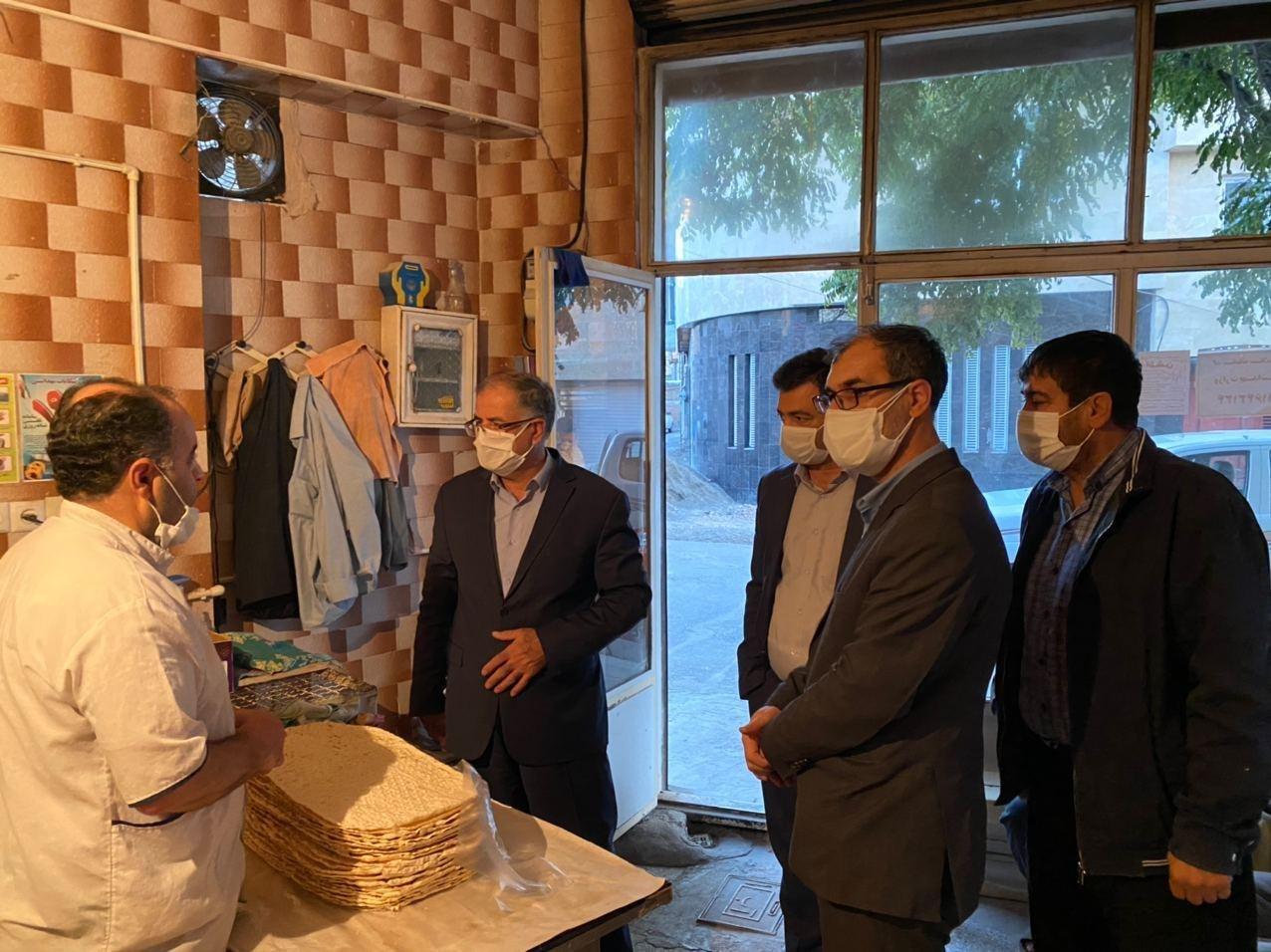 بازدید فرماندار شهرستان خوی از نانوایی ها