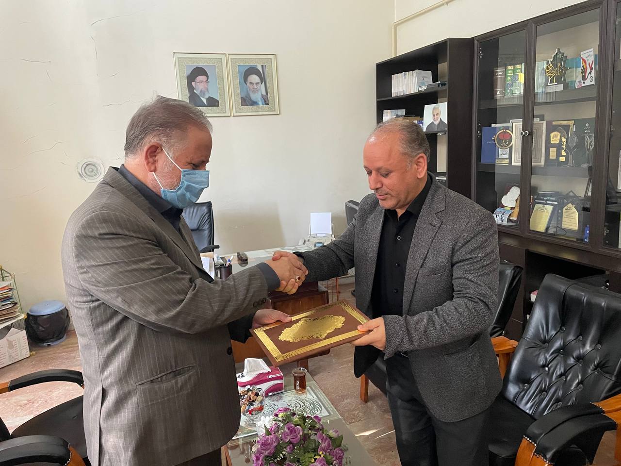 بازدید فرماندار از دفتر خبری صداوسیمای خوی