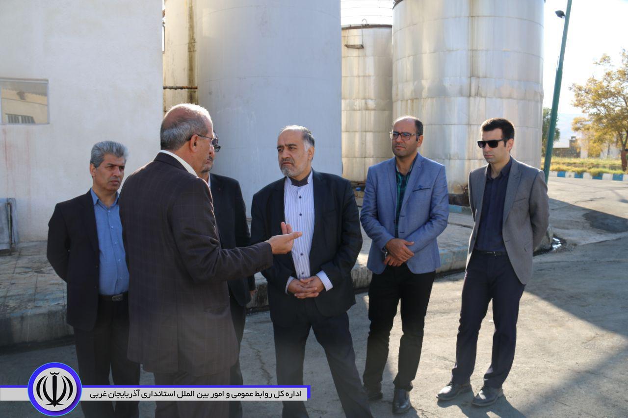 بازدید فرماندار شهرستان خوی از کارخانه الند شیمی