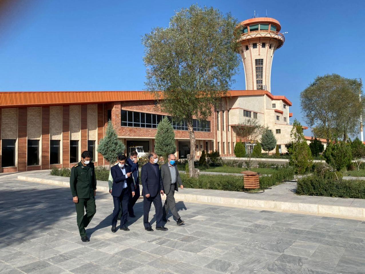 بازدید فرماندار از فرودگاه خوی