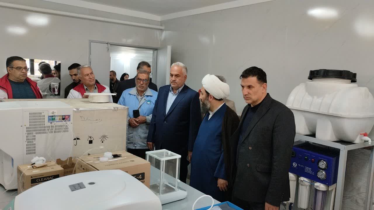 بازدید فرماندار ویژه خوی از درمانگاه تازهتأسیس هلال احمر