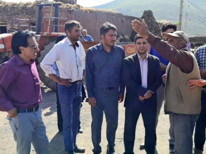 بازدید بخشدار فیرورق از روستای قریس