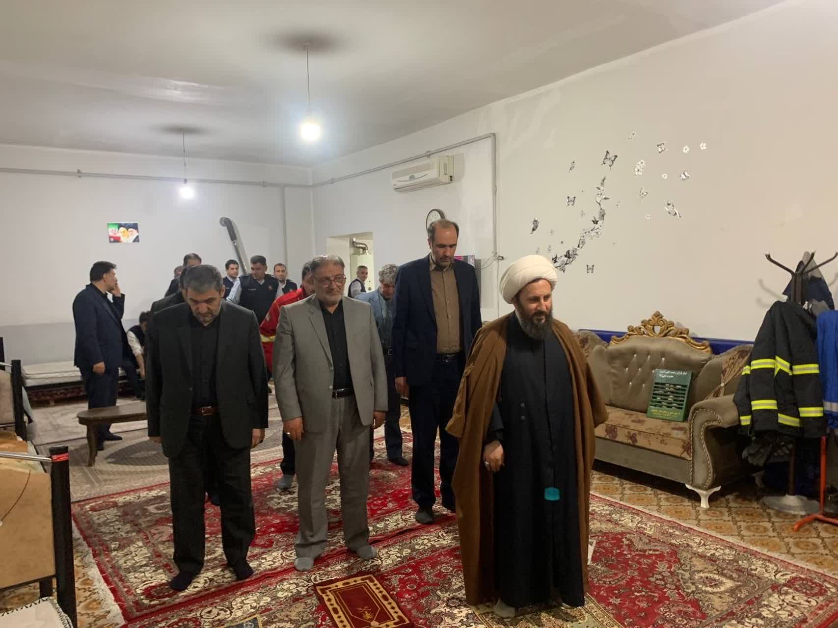 حضور فرماندار در ایستگاه آتش نشانی شهر خوی