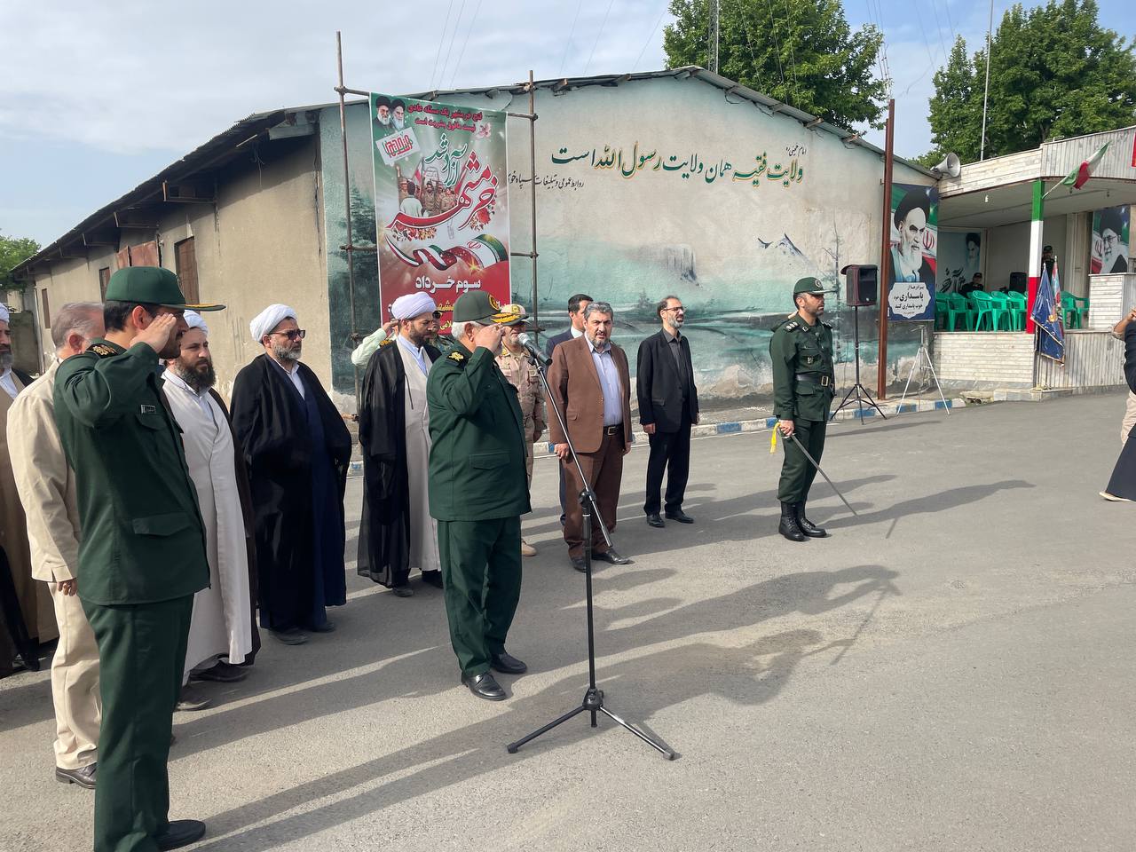برگزاری صبحگاه مشترک نیروهای مسلح مستقر در خوی