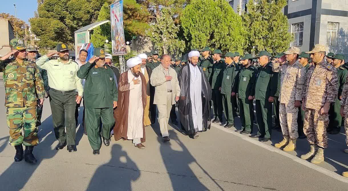 برگزاری مراسم صبحگاه مشترک نیروهای مسلح خوی