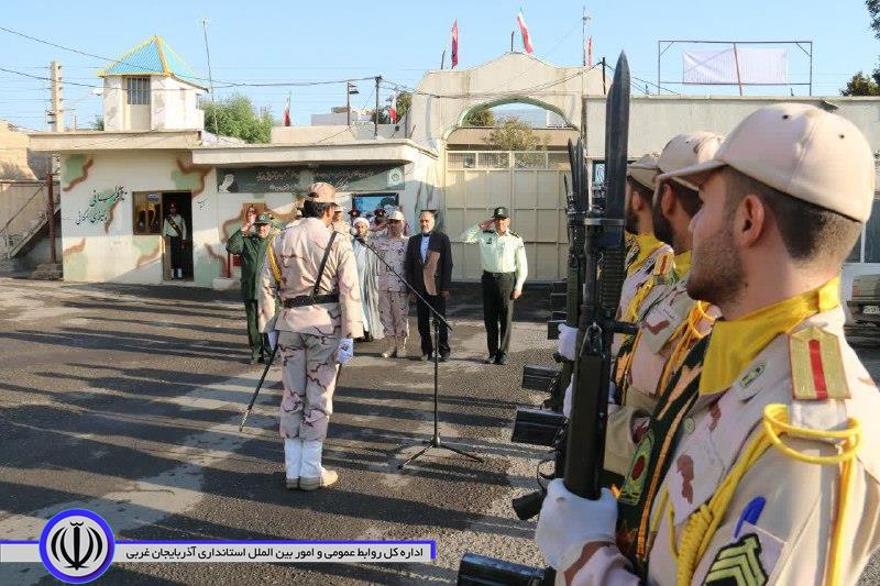 برگزاری صبحگاه مشترک نیروهای مسلح بمناسبت هفته نیروی انتظامی در شهرستان خوی
