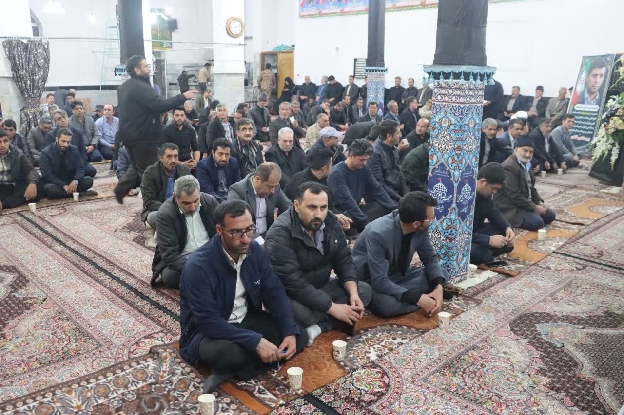 مراسم ترحیم و یادبود بخشدار فقید بخش فیرورق در مسجد جامع حضرت امام خمینی (ره) شهر فیرورق