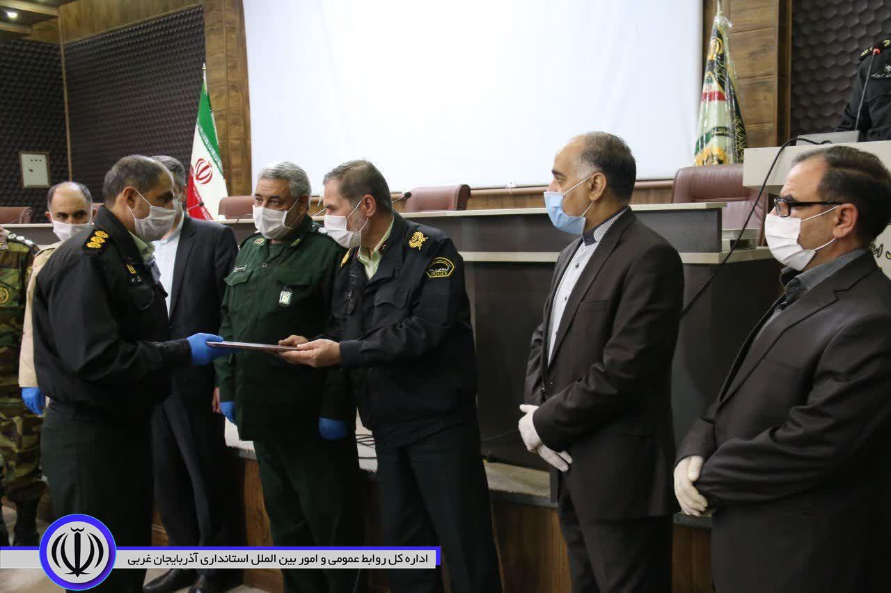 برگزاری مراسم تکریم و معارفه فرماندهی انتظامی شهرستان خوی