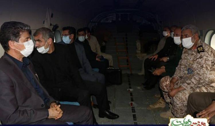 بازدید هوایی نائب رئیس مجلس، رئیس بنیاد مسکن انقلاب اسلامی، استاندار آذربایجان غربی، سرپرست فرمانداری و نماینده مردم در مجلس از مناطق زلزله زده قطور خوی