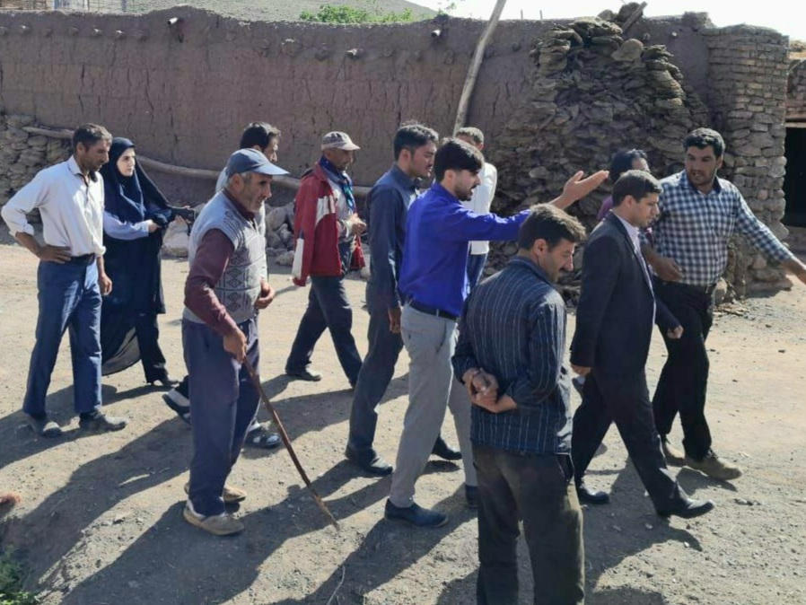 بازدید بخشدار فیرورق از روستای قریس