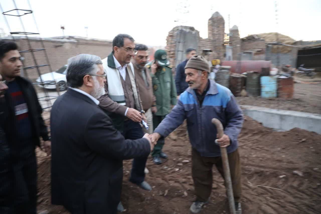 آلبوم تصویری / بازدید میدانی استاندار آذربایجانغربی از روند بازسازی مناطق زلزلهزده خوی