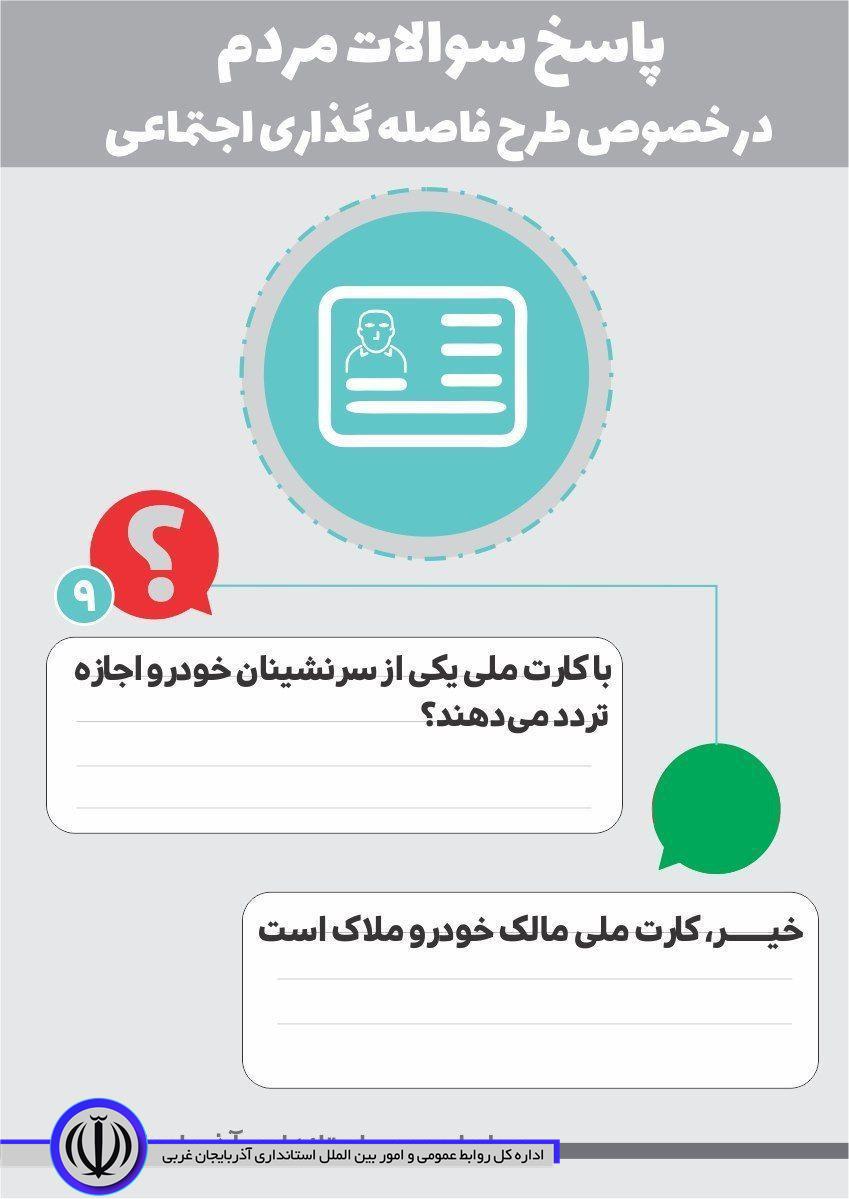 پاسخ به سوالات مردم در خصوص طرح فاصله گذاری اجتماعی