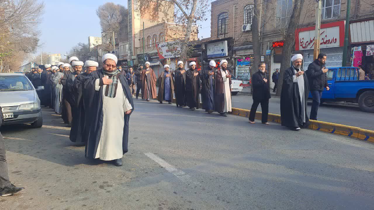 عزاداری خیابانی مردم خوی در سوگ شهادت حضرت فاطمه زهرا (س)