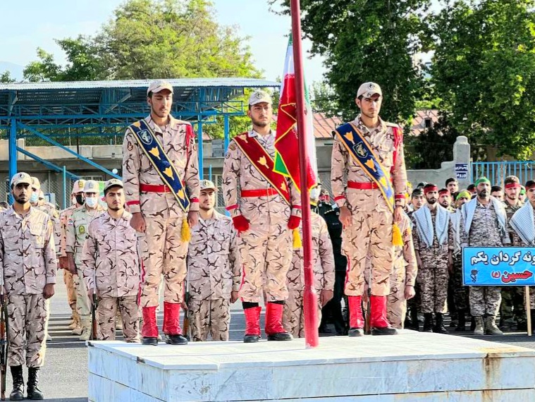 مراسم صبحگاه مشترک نیروهای مسلح با حضور فرماندار ویژه شهرستان خوی