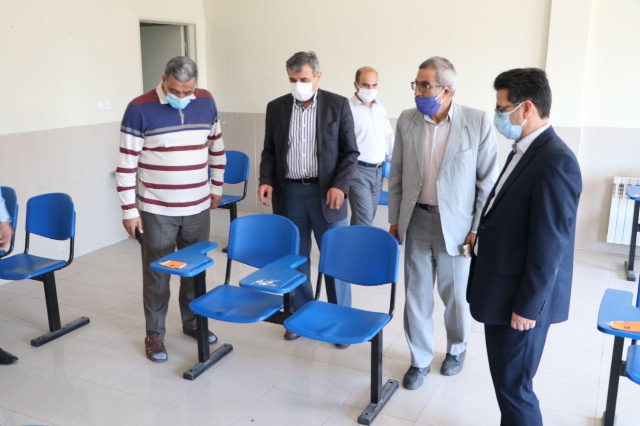 بازدید سرپرست فرمانداری شهرستان خوی از حوزههای برگزاری آزمون سراسری سال ۹۹