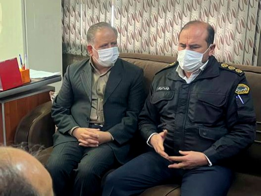 بازدید سرپرست فرمانداری ویژه شهرستان خوی از پلیس راه و پایگاه امداد و نجات جاده ای