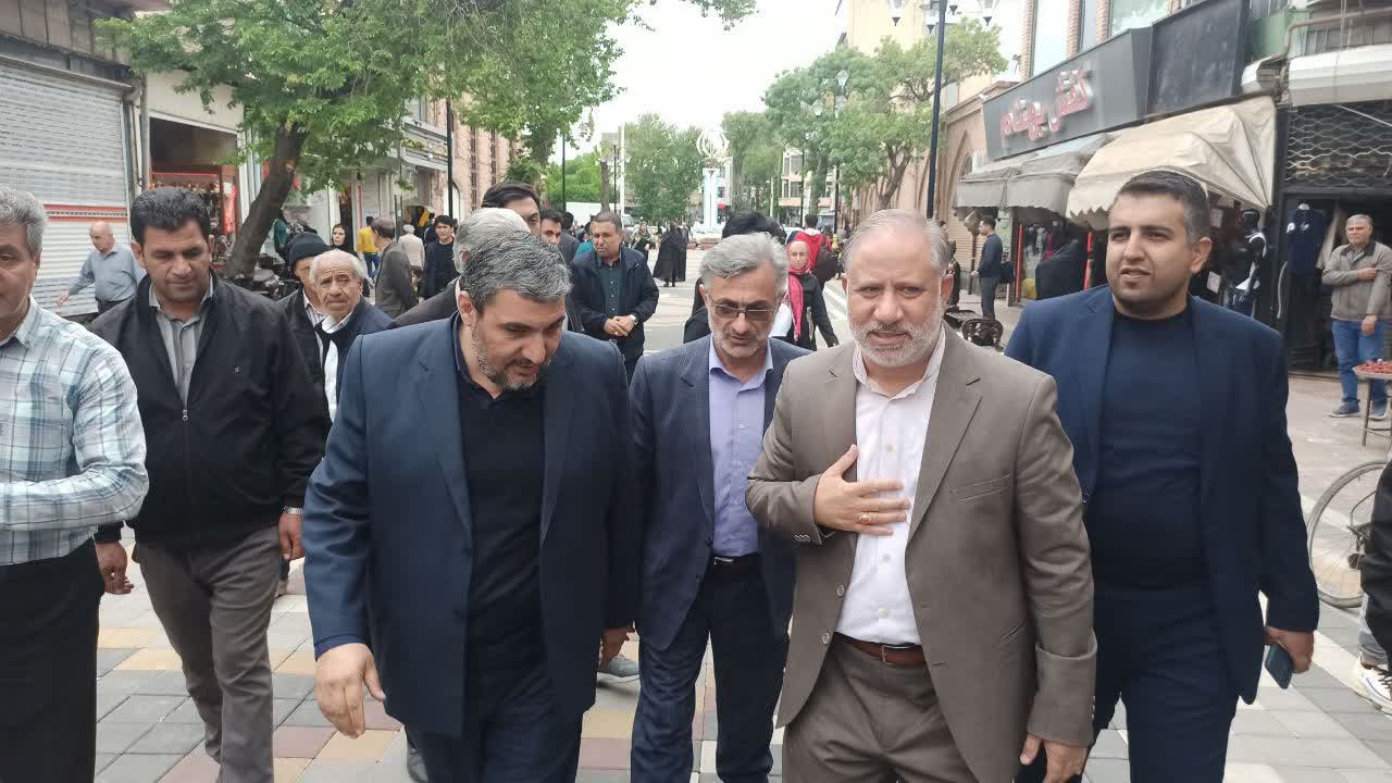 آلبوم تصویری/ بازدید فرماندار خوی از اتمام مراحل اجرای فاز اول پیاده راه هسته مرکزی شهر
