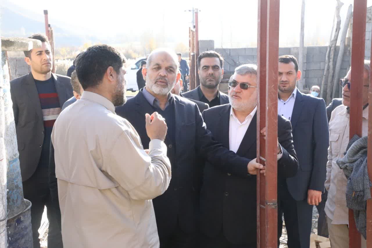 آلبوم تصویری / بازدید وزیر کشور و استاندار آذربایجان غربی از روند احداث و بازسازی مناطق زلزله زده خوی