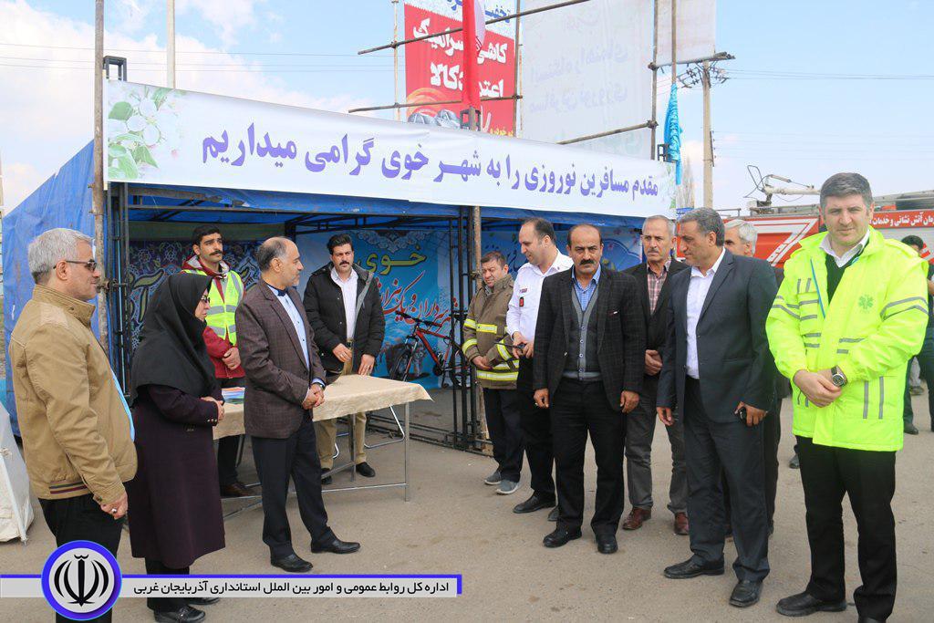 بازدید فرماندار شهرستان خوی از پایگاههای اورژانس جاده ای و هلال احمر