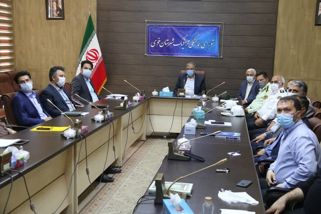 برگزاری جلسه شورای ترافیک با حضور فرماندار ویژه شهرستان خوی