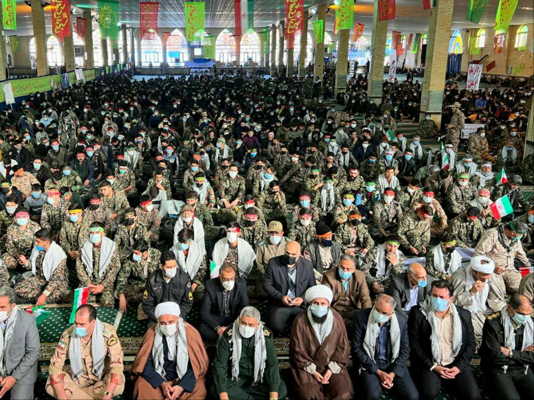 تجمع بزرگ و حماسی نمایش اقتدار بسیجیان شهرستان خوی