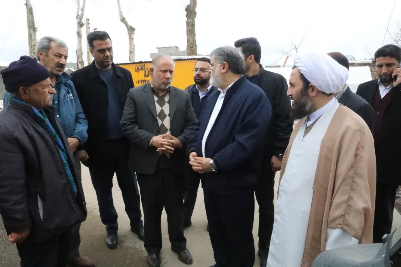 بازدید میدانی استاندار آذربایجانغربی از روند بازسازی مناطق زلزلهزده شهر فیرورق