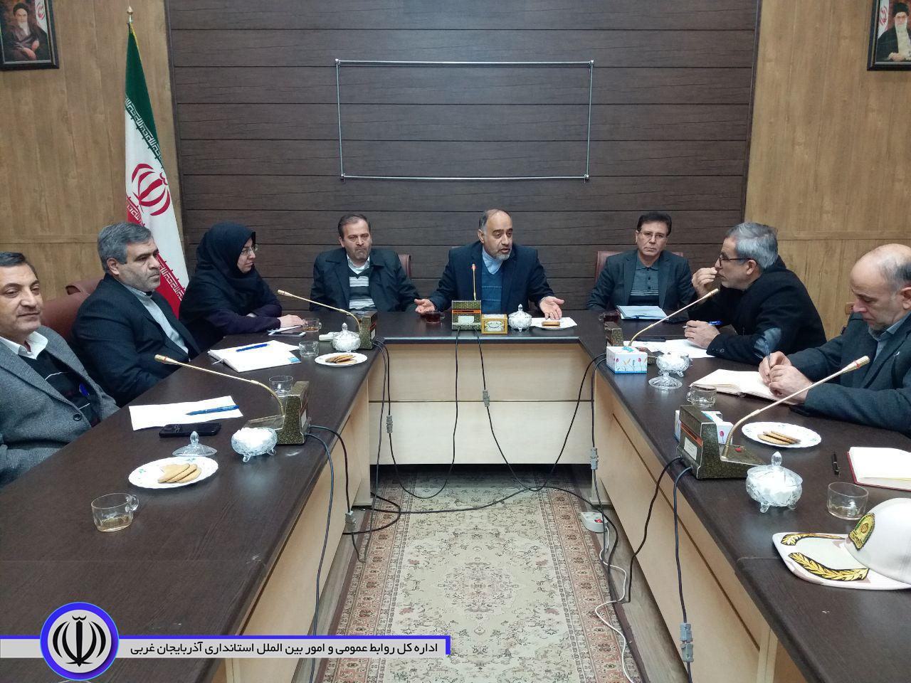 تشکیل جلسه ستاد بحران شهرستان خوی با موضوع بررسی رانش زمین در روستای بیانلو