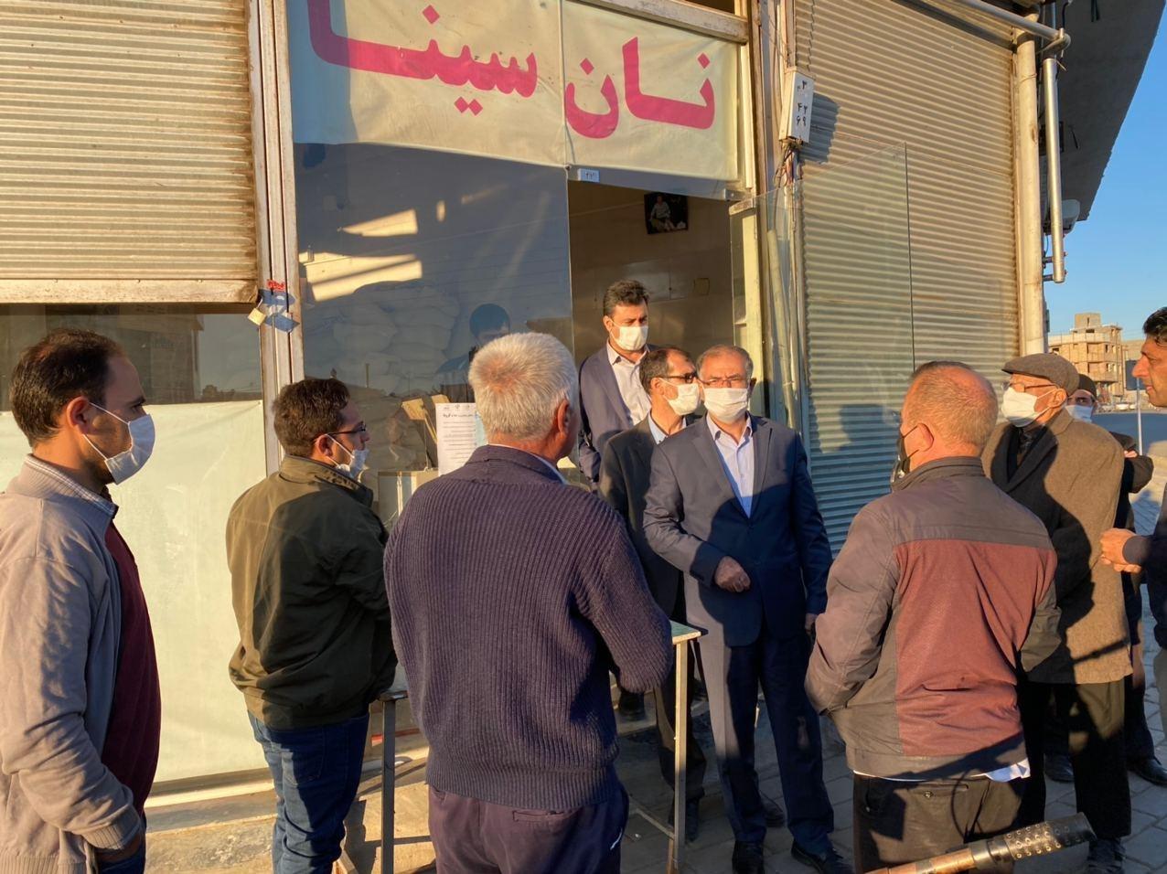 بازدید فرماندار شهرستان خوی از نانوایی ها