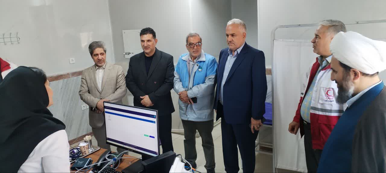 بازدید فرماندار ویژه خوی از درمانگاه تازهتأسیس هلال احمر