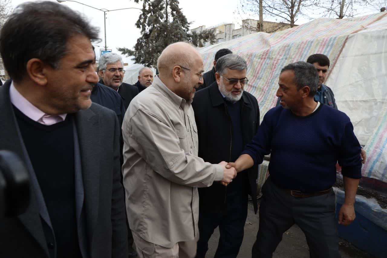 آلبوم تصویری / بازدید رئیس مجلس و استاندار آذربایجانغربی از مناطق زلزله زده شهرستان خوی