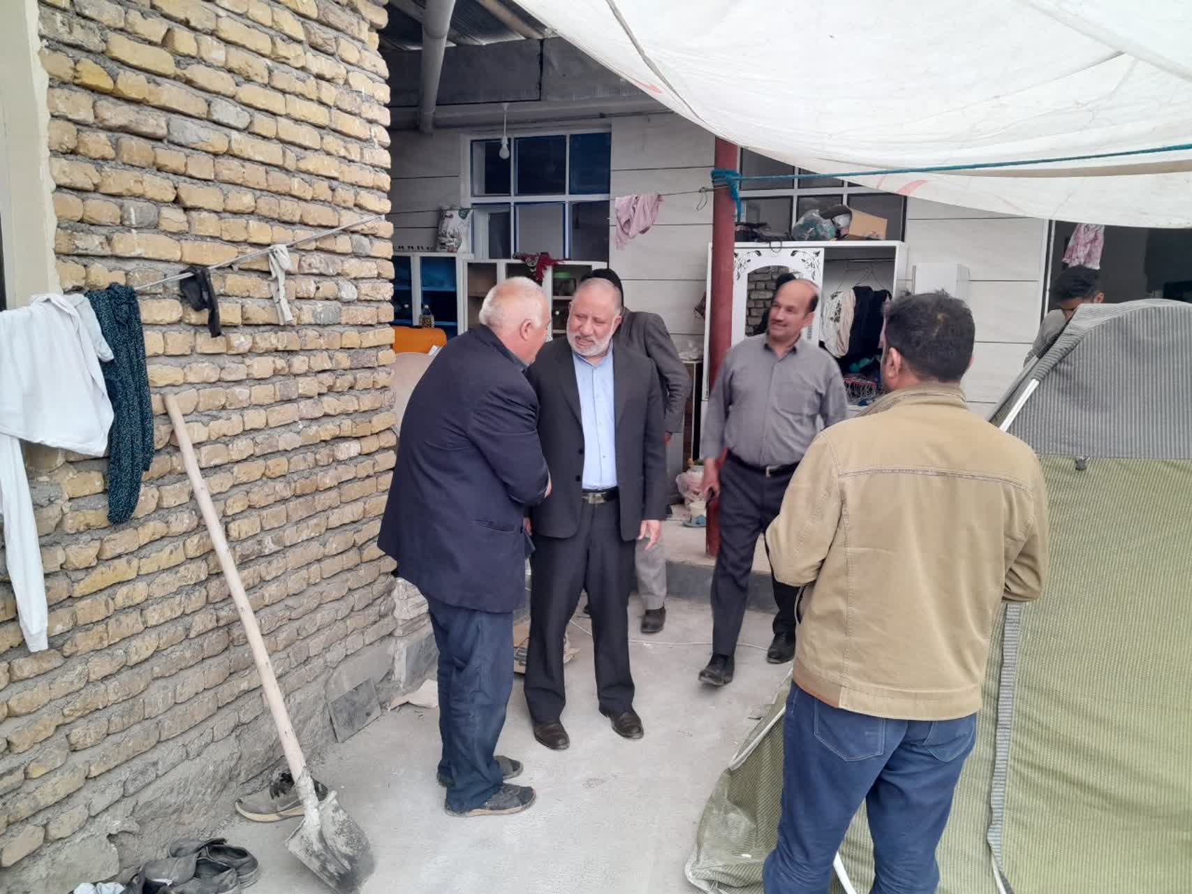 بررسی پیشرفت کار بازسازی روستای زاویه حسن خان