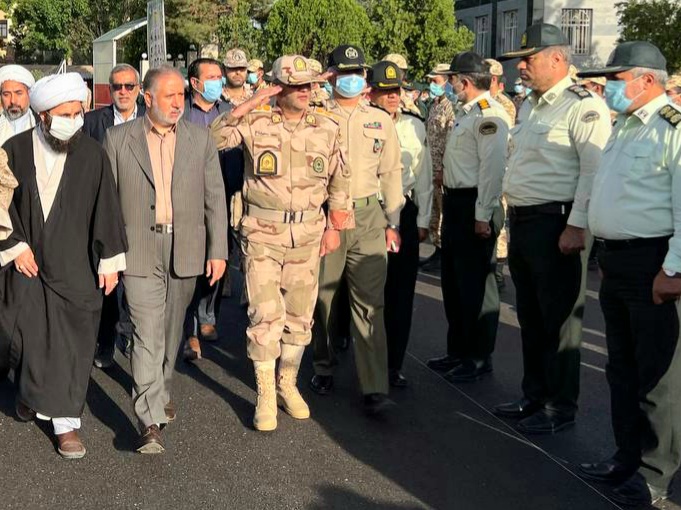 مراسم صبحگاه مشترک نیروهای مسلح با حضور فرماندار ویژه شهرستان خوی