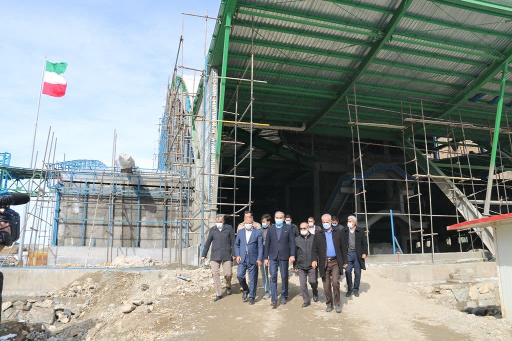 بازدید معاون هماهنگی امور اقتصادی استاندار آذربایجان غربی و فرماندار ویژه شهرستان خوی از مراحل احداث پایانه مرزی رازی
