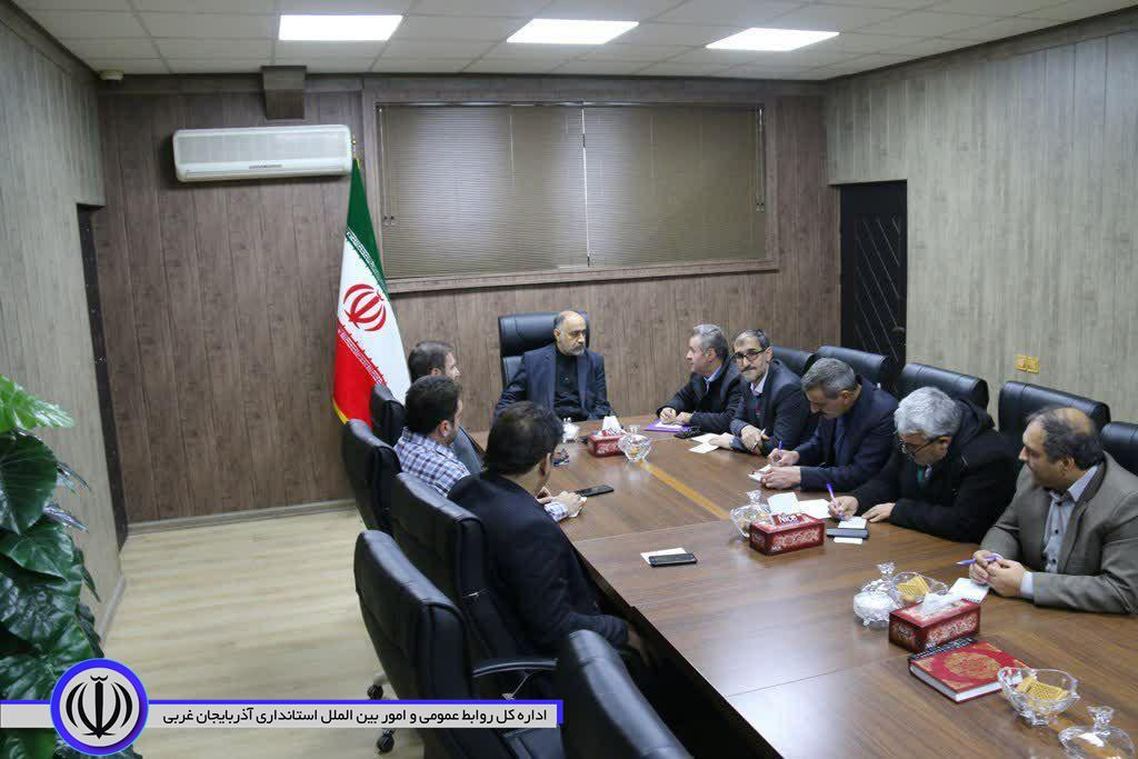 دیدار سرمایه گذار بخش خصوصی با فرماندار شهرستان خوی
