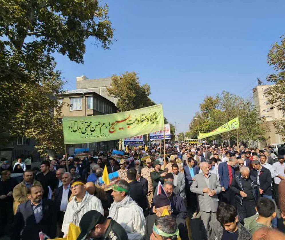 مردم خوی جنایات رژیم صهیونیستی در غزه را محکوم کردند