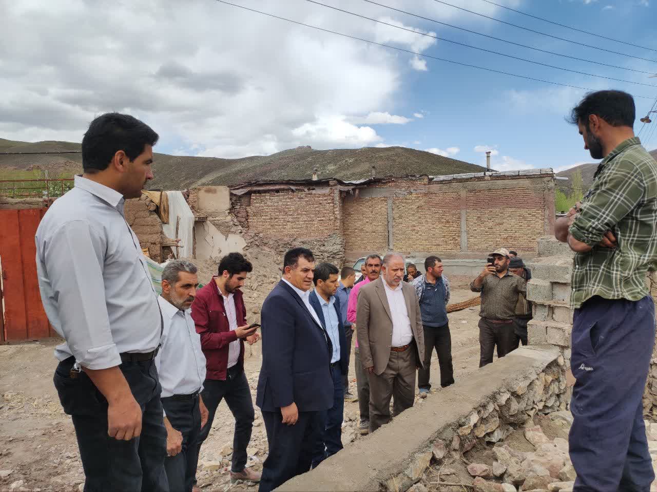 بازدید فرماندار خوی از روستای قریس
