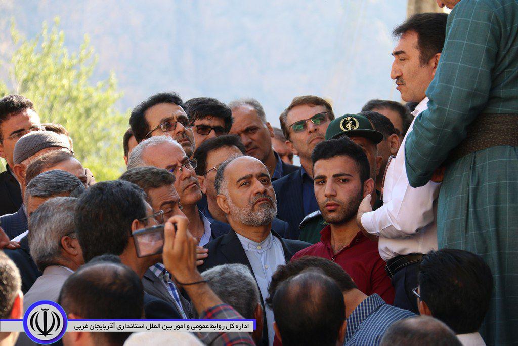 بازدید استاندار آذربایجان غربی از روستای کفچرین بخش قطور شهرستان خوی