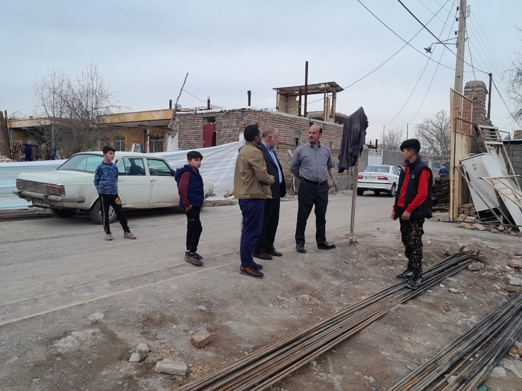 بررسی پیشرفت کار بازسازی روستای زاویه حسن خان