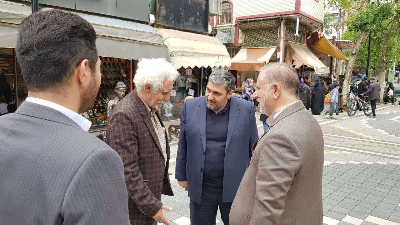 آلبوم تصویری/ بازدید فرماندار خوی از اتمام مراحل اجرای فاز اول پیاده راه هسته مرکزی شهر