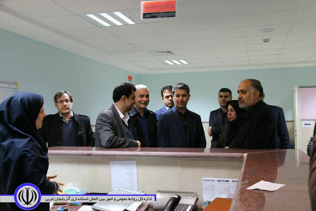 بازدید استاندار آذربایجان غربی از بیمارستان آیت الله خوئی شهرستان خوی