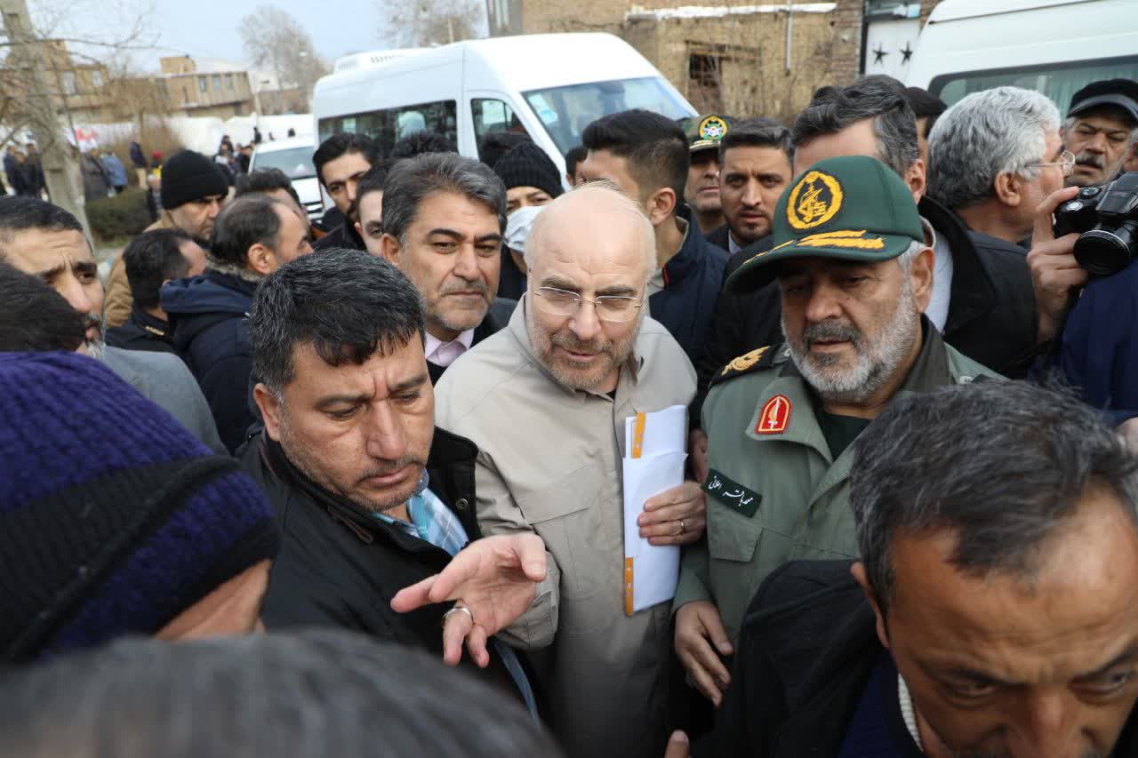 آلبوم تصویری / بازدید رئیس مجلس و استاندار آذربایجانغربی از مناطق زلزله زده شهرستان خوی