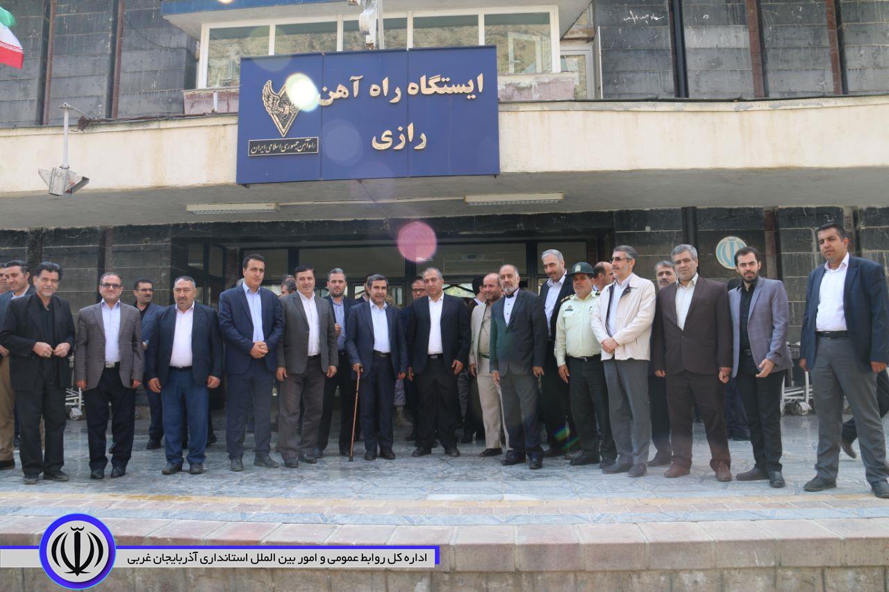 بازدید فرماندار شهرستان خوی از مسیر راه آهن قره تپه- رازی
